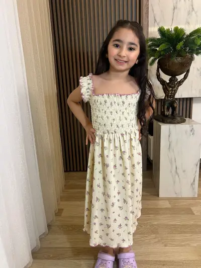 Çiçek Desenli Elbise 