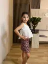  Bordo Çiçek Desenli Şort