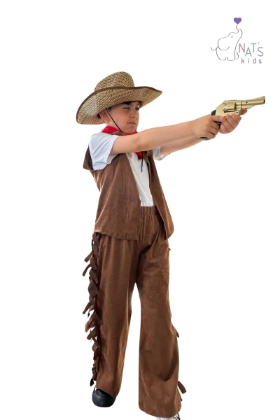 Erkek Çocuk Tişört Kovboy Kostüm