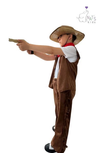 Erkek Çocuk Tişört Kovboy Kostüm
