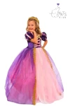 Rapunzel Kız Çocuk Kostümü 