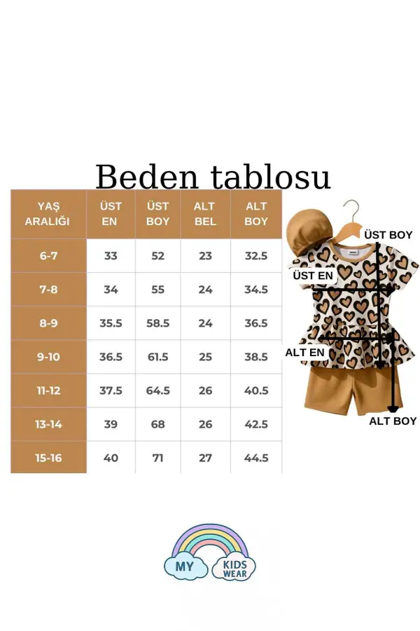 Üç Parça Kız Çocuk Boneli Mayo