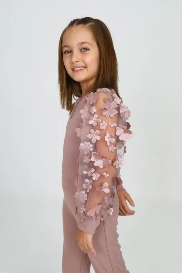 Tül Kol Detaylı Şık Tulum Gece Ve Parti Kıyafeti