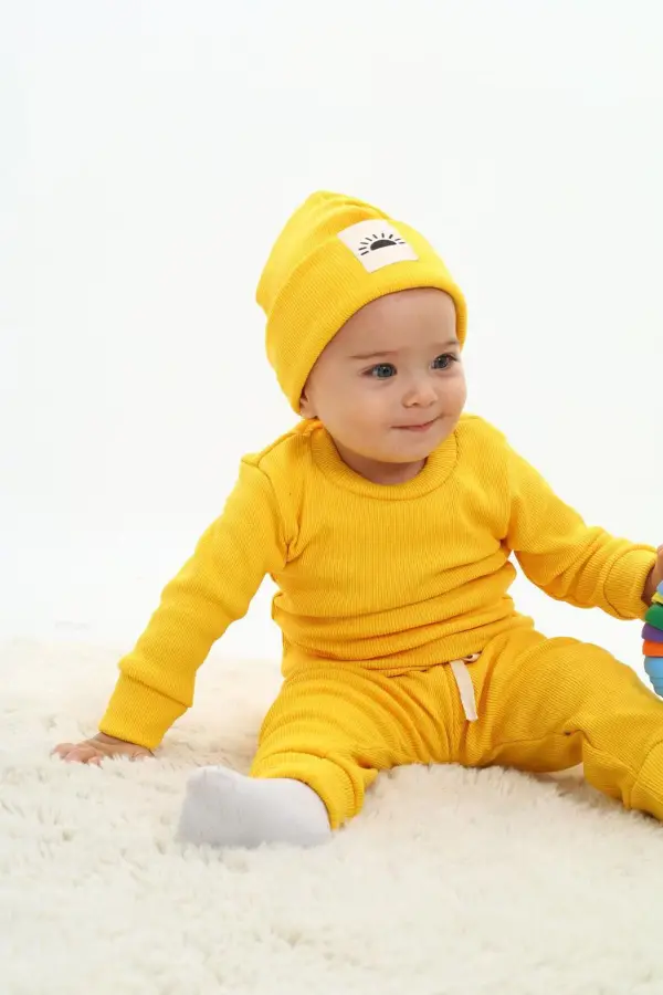 Fitilli Unisex Bebek - Çocuk Üçlü Takım