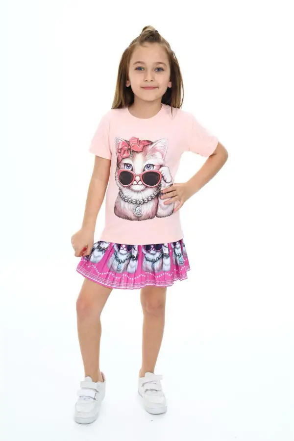 Sevimli Kedi Etek Tişört