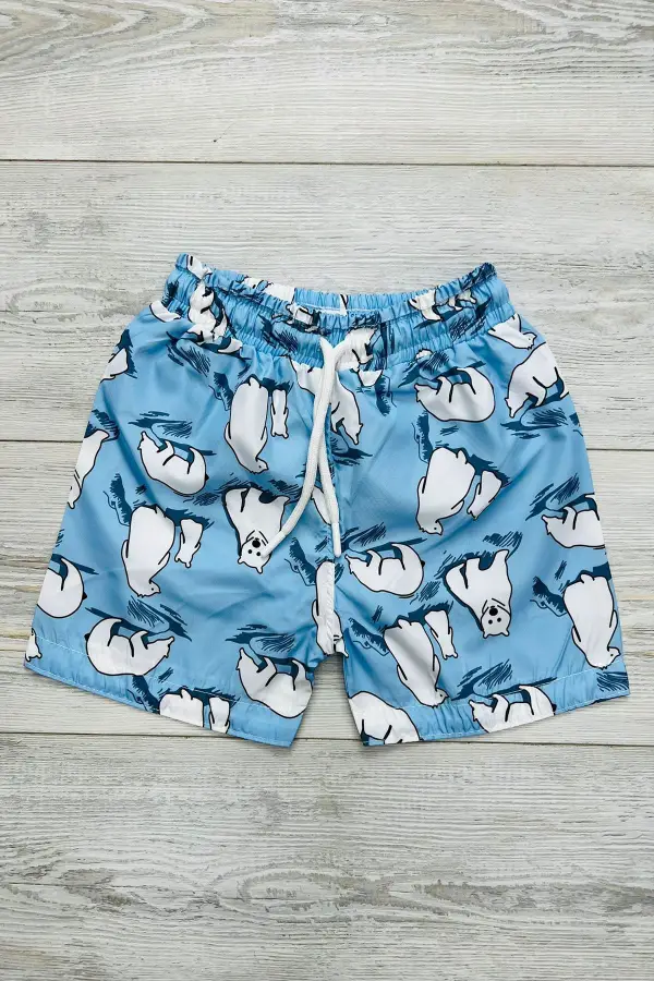 Paraşüt Kumaş Su Tutmayan Erkek Çocuk Deniz Şortu