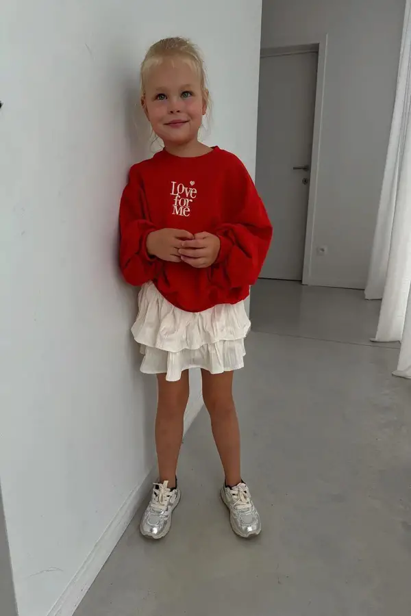 Bandanalı Etekli Tarz Kız Çocuk Takımı