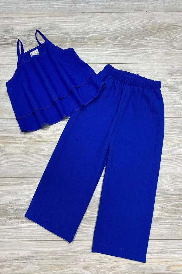 Serin , Rahat Ve Şık Kız Çocuk Yazlık Takım