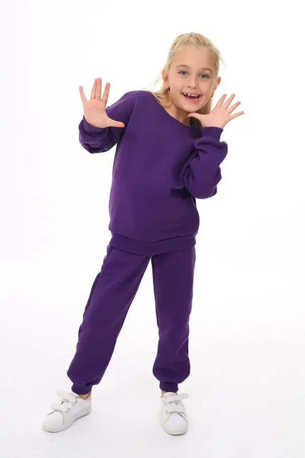 Üç İplik Cepli Bisiklet Yaka Alt Üst Takım