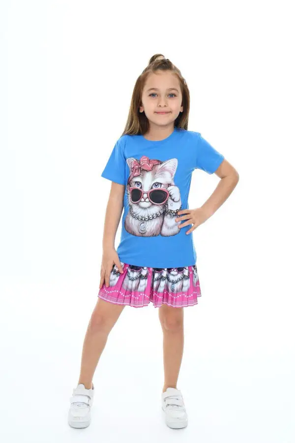 Sevimli Kedi Etek Tişört