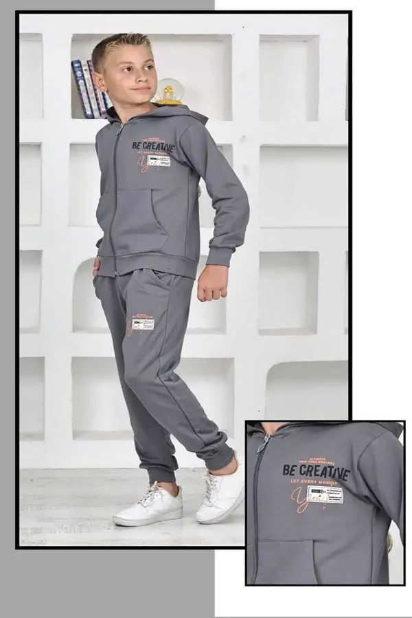 Fermuarlı Kapüşonlu Okul Takımları