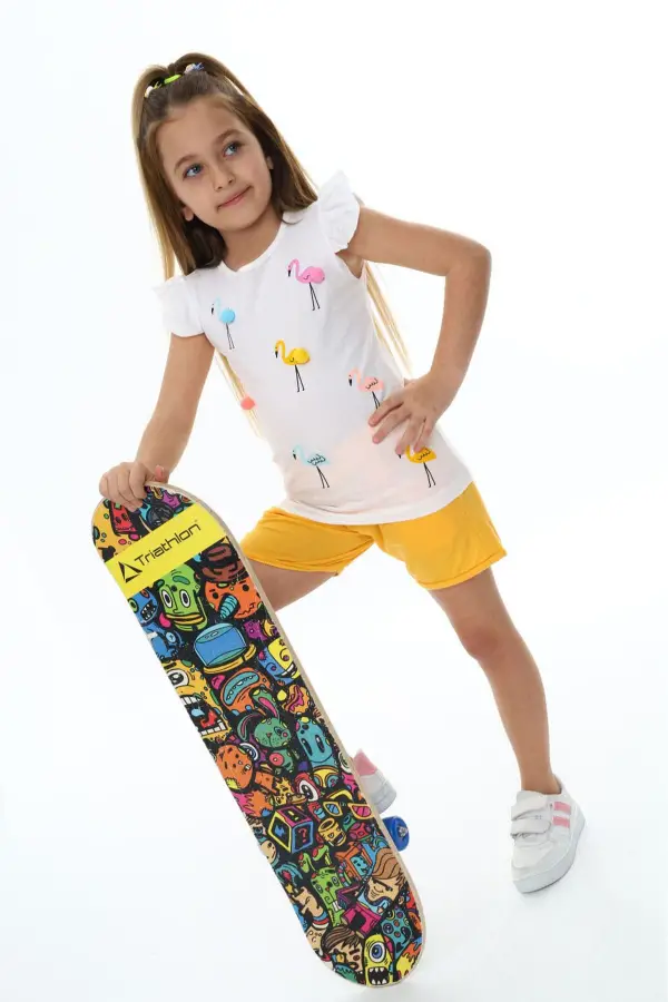 Kız Çocuk Şortlu Takım