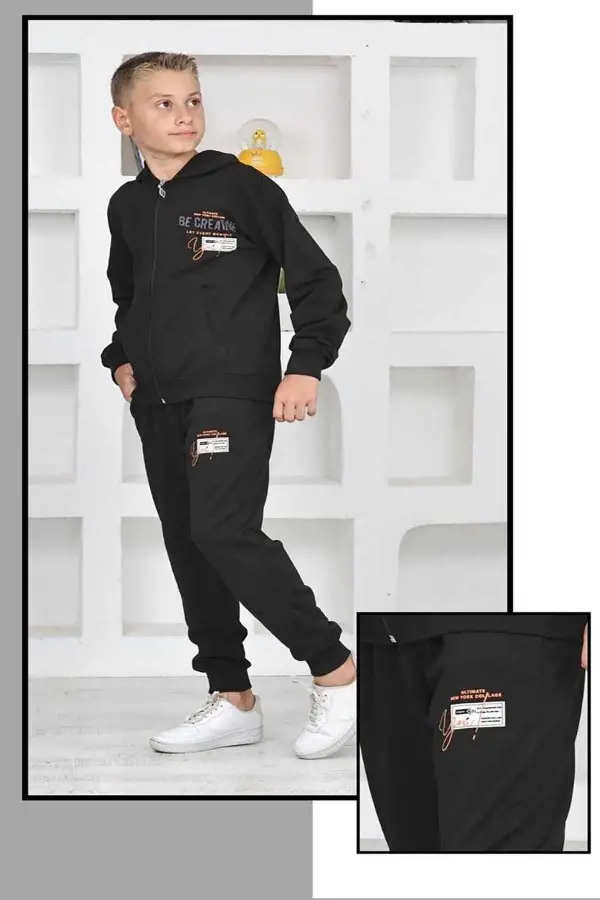 Fermuarlı Kapüşonlu Okul Takımları