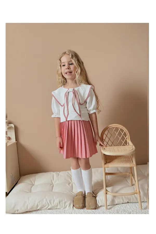 Şık Kız Çocuk Alt Üst Takım