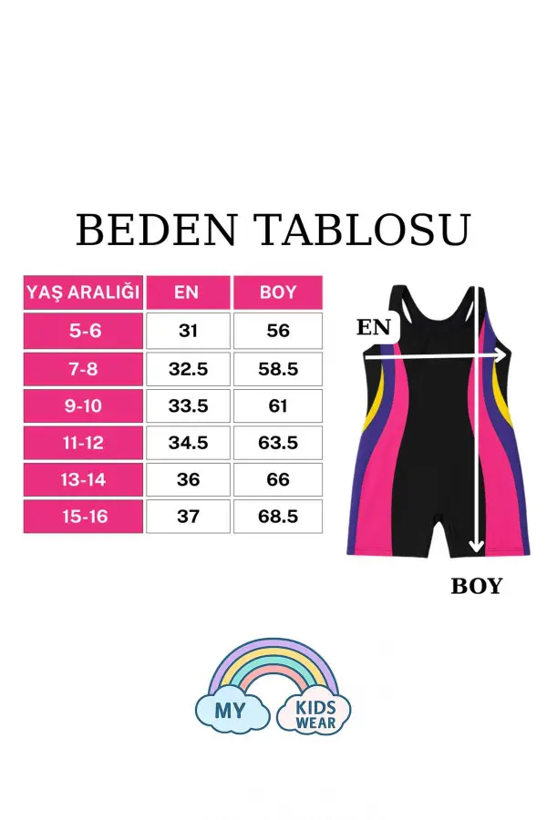 Kız Çocuk Deniz Yüzücü Mayoları