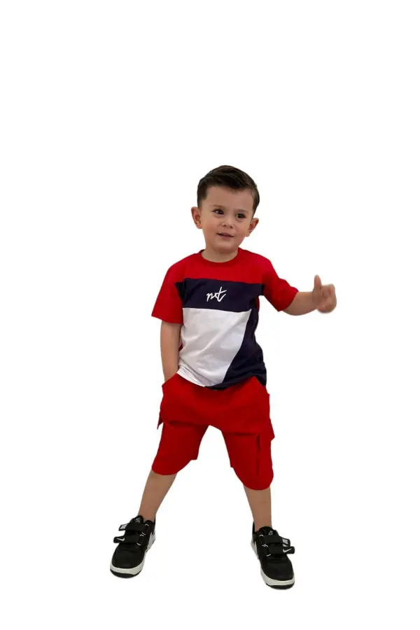 Çizgi Karakter Desenli Erkek Çocuk Takım