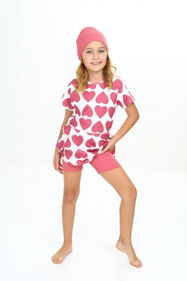 Üç Parça Kız Çocuk Boneli Mayo