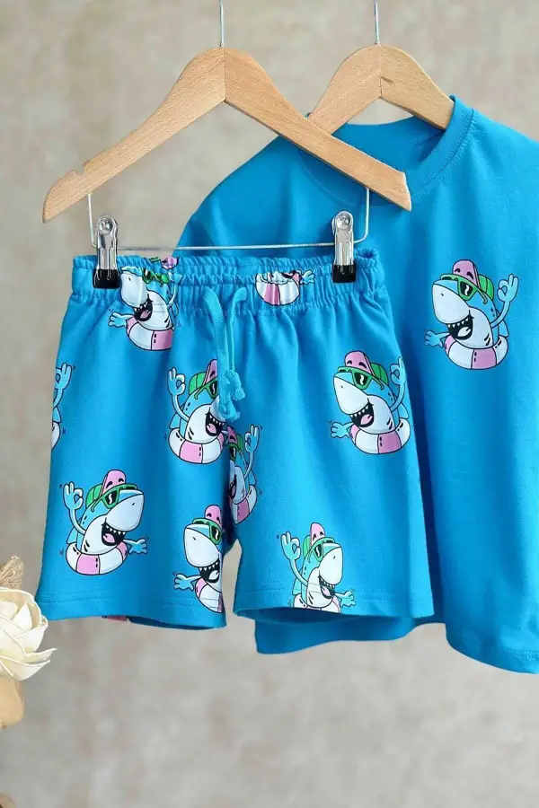 Kız Çocuk Şortlu Takım