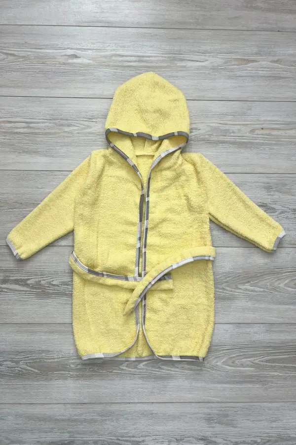 6-36 Ay Kapüşonlu Bebek Bornozu