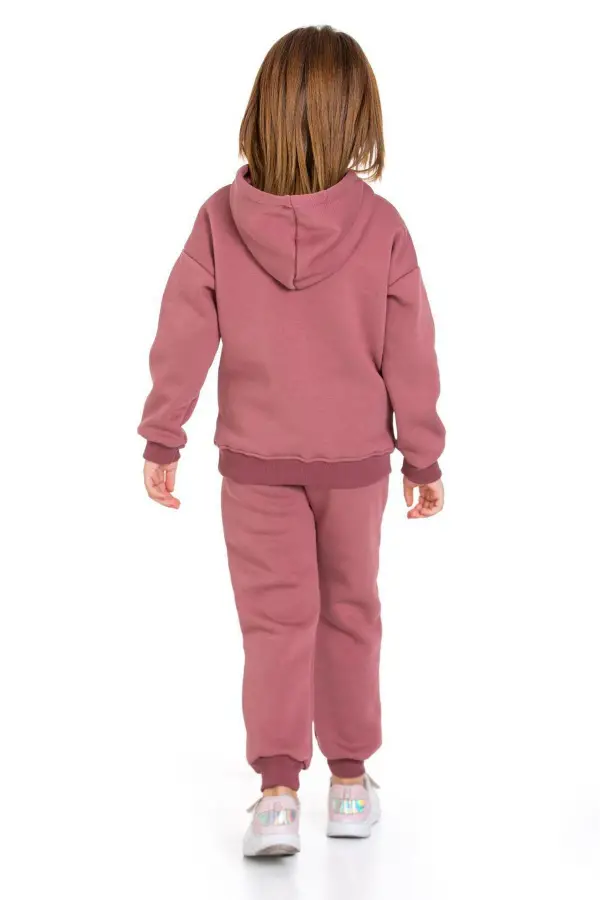 Üç İplik Şardonlu Cep ve Kapüşonlu Eşofman Takımı