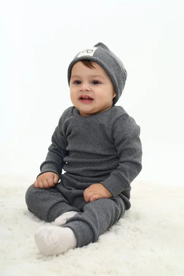 Fitilli Unisex Bebek - Çocuk Üçlü Takım