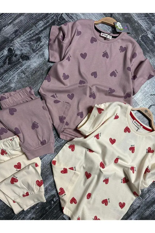 Genç Kız Çocuk Penye Pijama Takımları