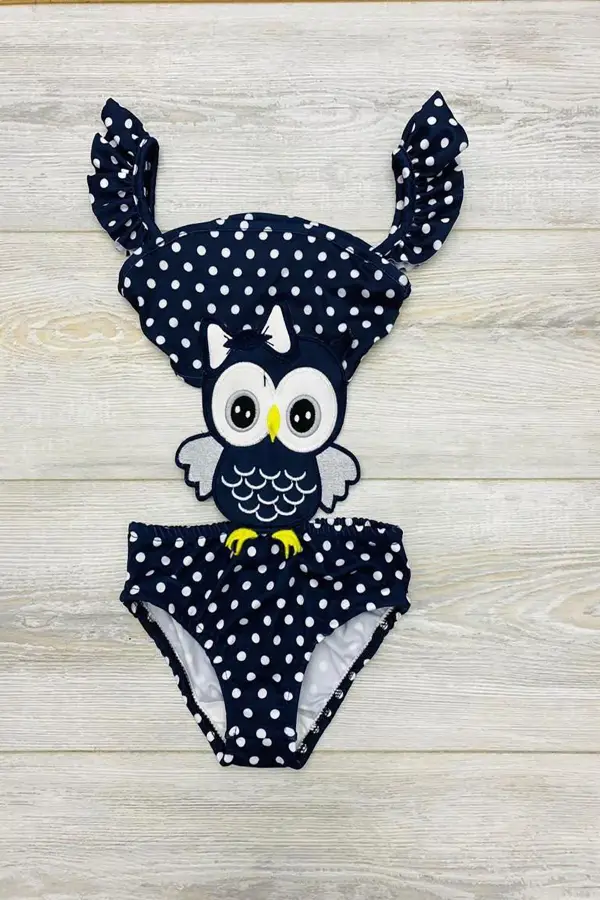 Çizgi Film Maskotlu Kız Deniz Mayosu