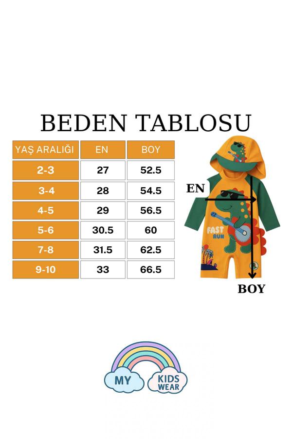 Şapkalı Fermuarlı Uzun Kollu Mayo