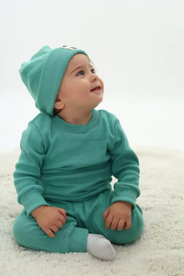 Fitilli Unisex Bebek - Çocuk Üçlü Takım