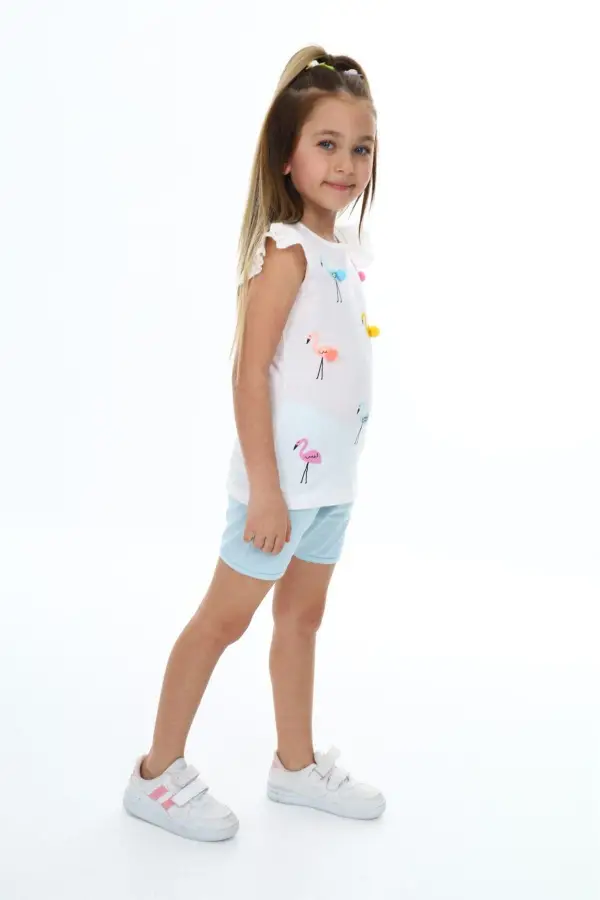 Kız Çocuk Şortlu Takım