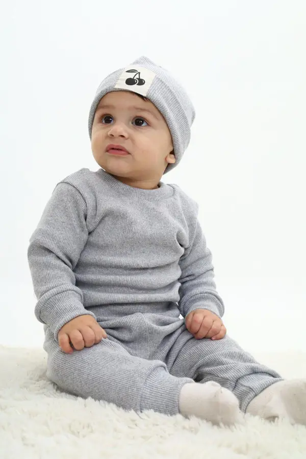 Fitilli Unisex Bebek - Çocuk Üçlü Takım