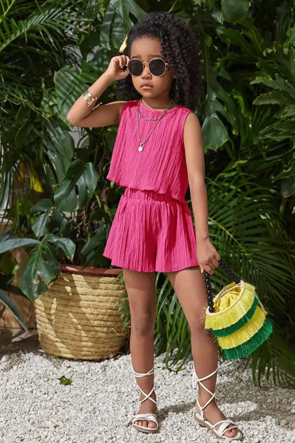 Serin Şortlu Kız Çocuk Takım