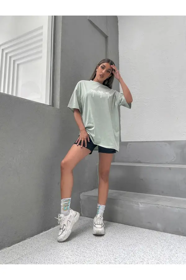 Basic Oversize Baskılı T-shirt
