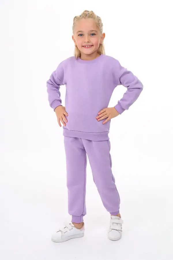 Üç İplik Cepli Bisiklet Yaka Alt Üst Takım