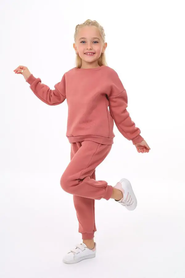 Üç İplik Cepli Bisiklet Yaka Alt Üst Takım