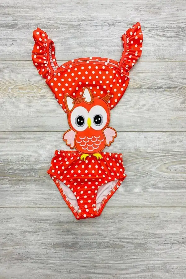 Çizgi Film Maskotlu Kız Deniz Mayosu