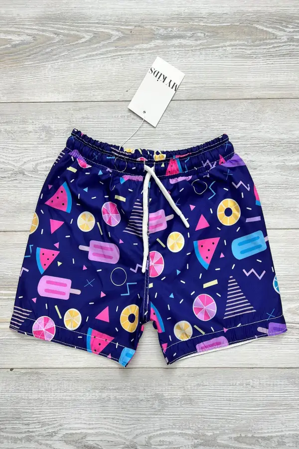 Paraşüt Kumaş Su Tutmayan Erkek Çocuk Deniz Şortu