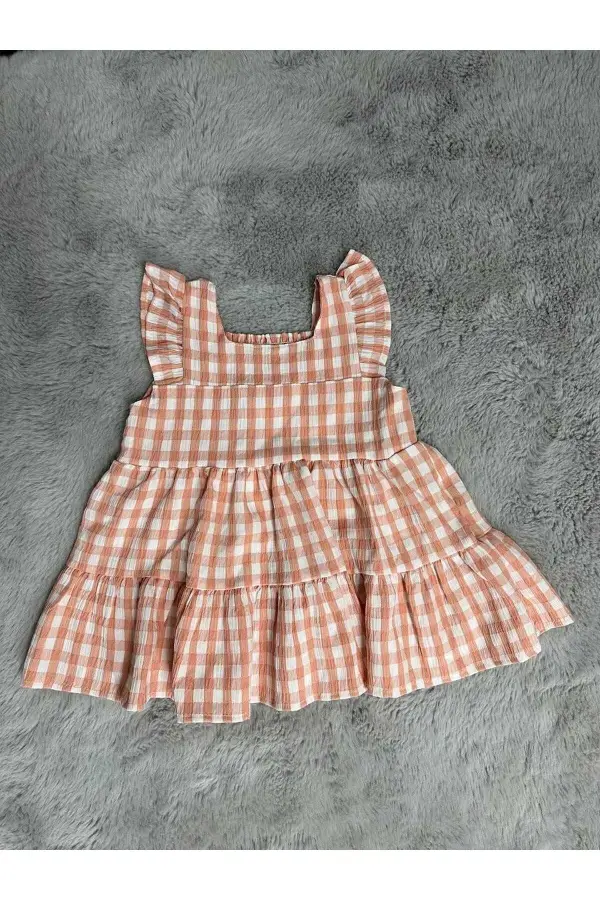 Müsli Kumaş Kız Çocuk-Bebek Elbise