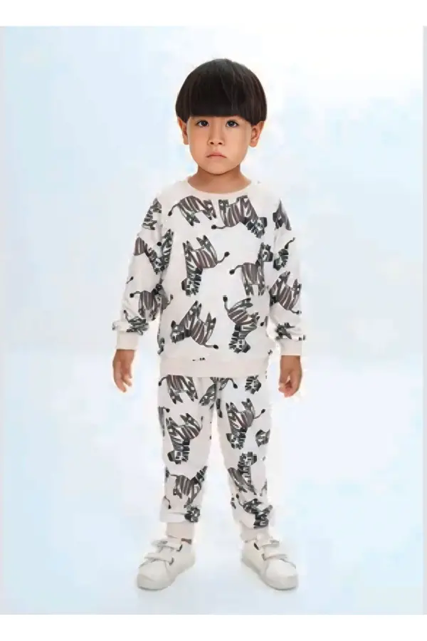 İpeksi İki İplik Aplike Kumaş Çocuk Takımları