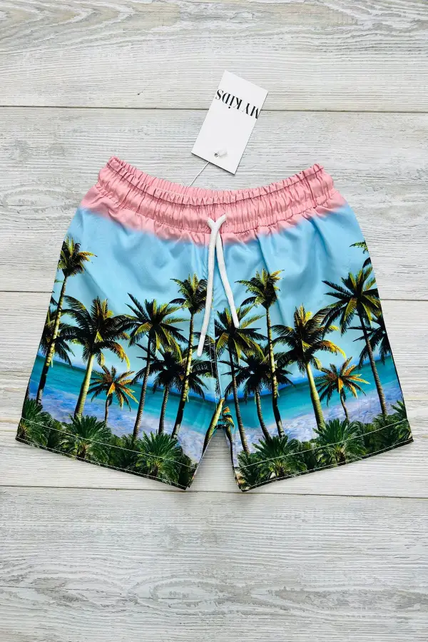 Paraşüt Kumaş Su Tutmayan Erkek Çocuk Deniz Şortu