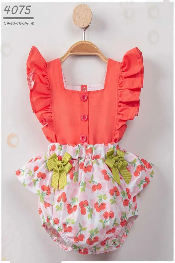 Çiçek Ve Bahar Desenli Şık Tulum