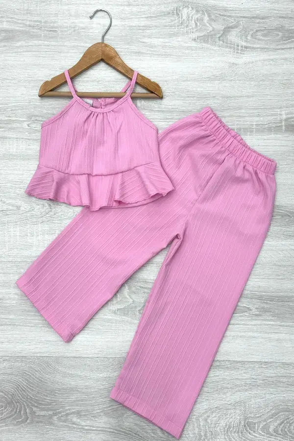 Rahat Ve Şık Kız Çocuk Yazlık Takım