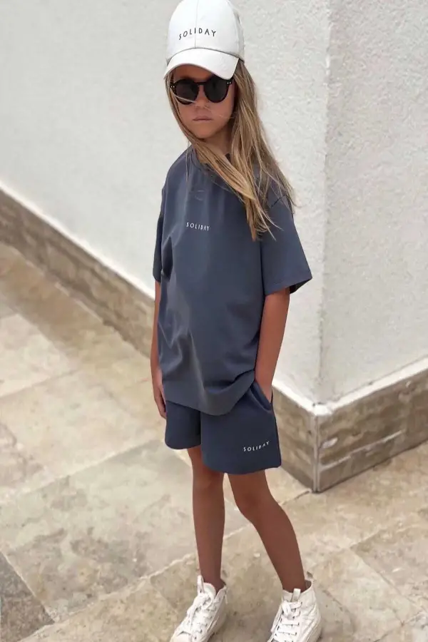 Kız Çocuk Kompakt Şortlu Takım