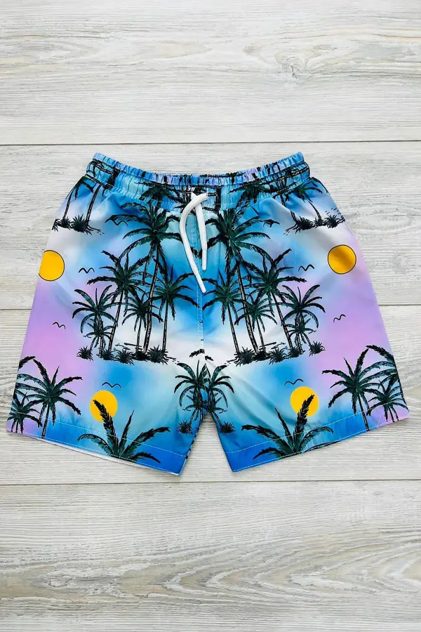 Erkek Çocuk Deniz Şortu ( Paraşüt Kumaş )