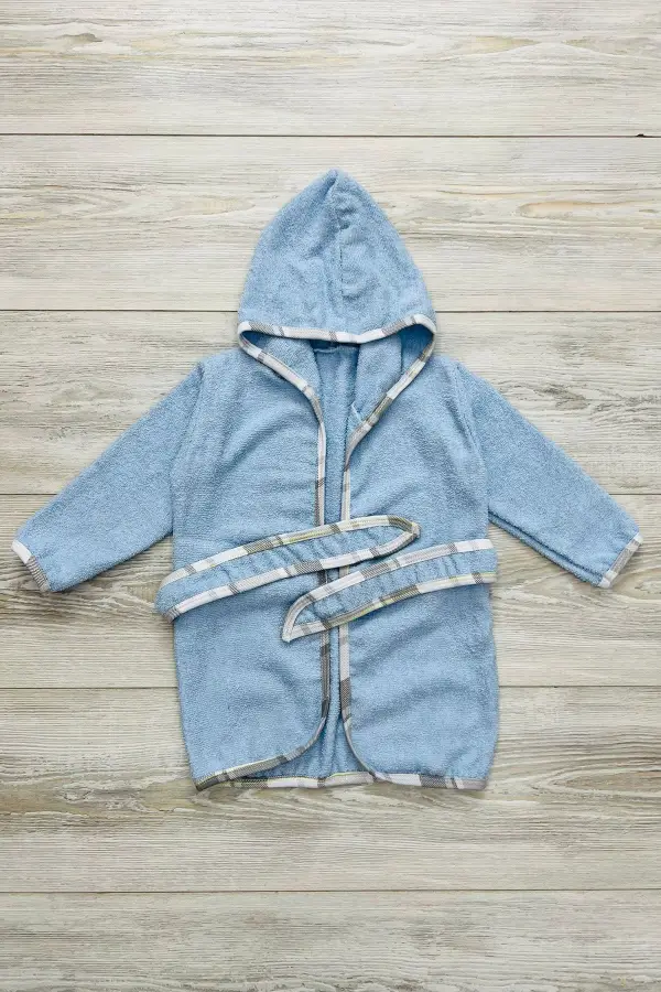 6-36 Ay Kapüşonlu Bebek Bornozu