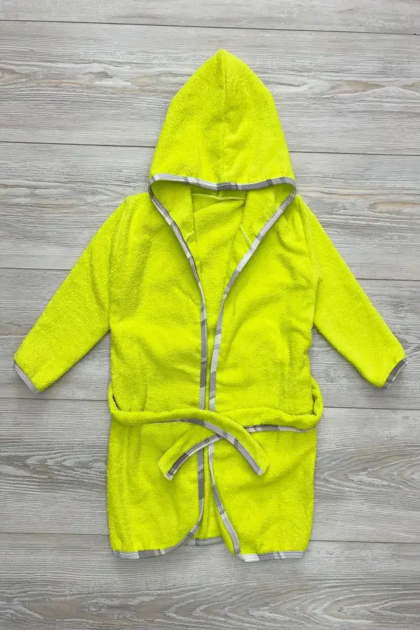 6-36 Ay Kapüşonlu Bebek Bornozu