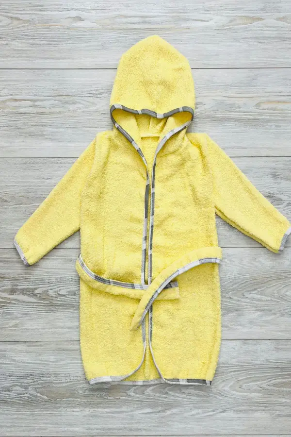 6-36 Ay Kapüşonlu Bebek Bornozu