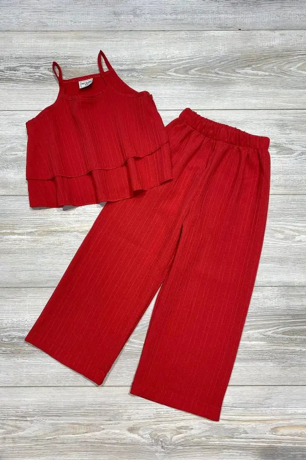 Serin , Rahat Ve Şık Kız Çocuk Yazlık Takım