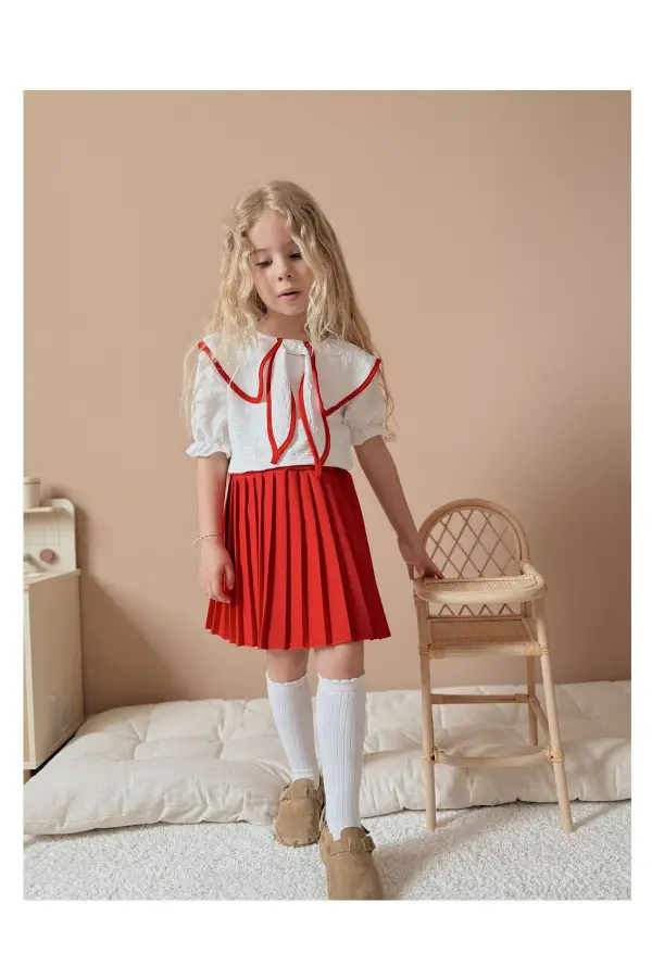 Şık Kız Çocuk Alt Üst Takım